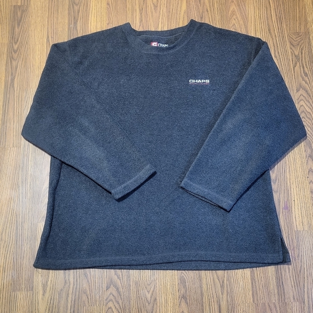 Vintage 90s Chaps Ralph Lauren Men’s Large Fleece Pullover Made in Canada C37